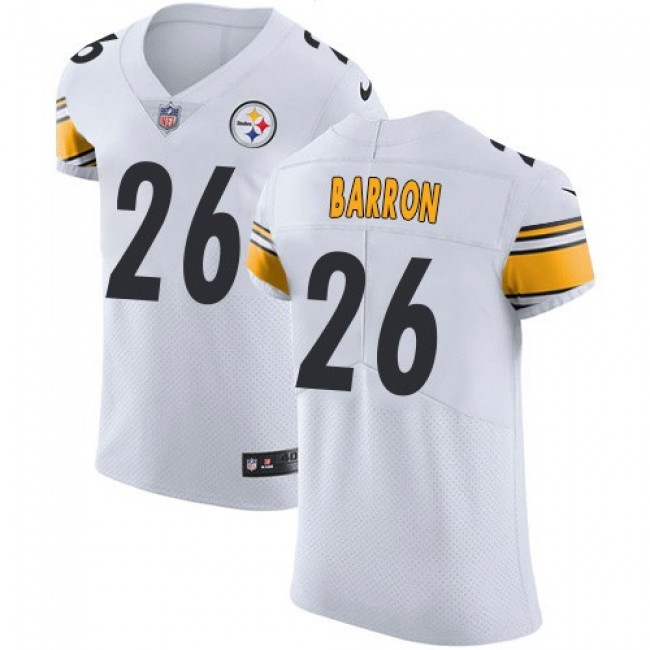 Nike Steelers #26 Mark Barron White Men's Stitched NFL Vapor Untouchable Elite Jersey