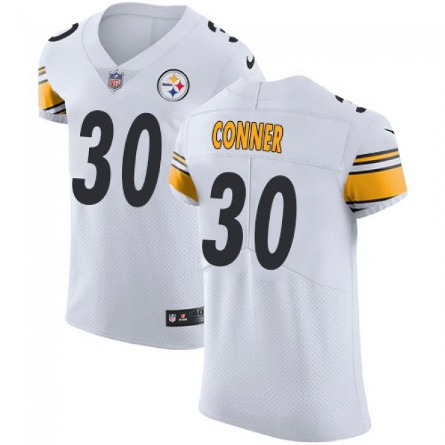 Nike Steelers #30 James Conner White Men's Stitched NFL Vapor Untouchable Elite Jersey