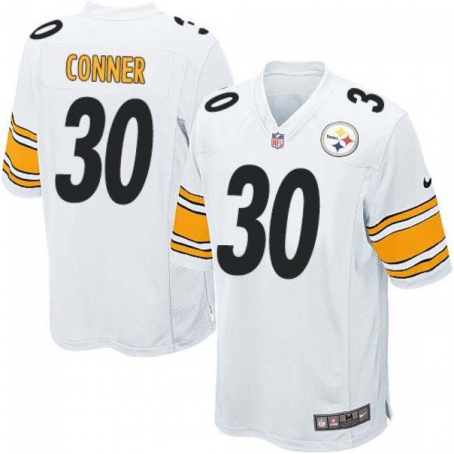 Pittsburgh Steelers #30 James Conner White Youth Stitched NFL Elite Jersey