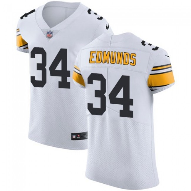 Nike Steelers #34 Terrell Edmunds White Men's Stitched NFL Vapor Untouchable Elite Jersey