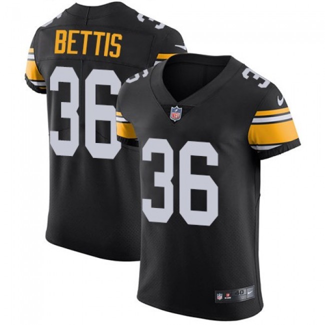 Nike Steelers #36 Jerome Bettis Black Alternate Men's Stitched NFL Vapor Untouchable Elite Jersey