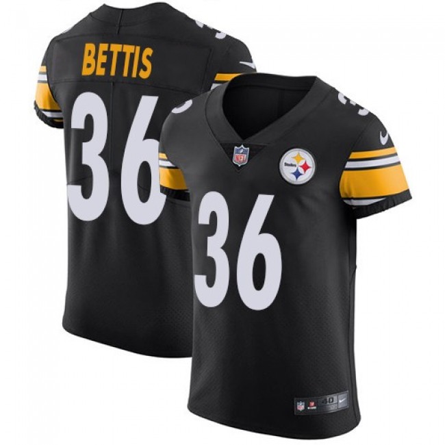 Nike Steelers #36 Jerome Bettis Black Team Color Men's Stitched NFL Vapor Untouchable Elite Jersey