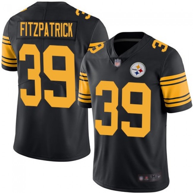 Nike Steelers #39 Minkah Fitzpatrick Black Men's Stitched NFL Limited Rush Jersey