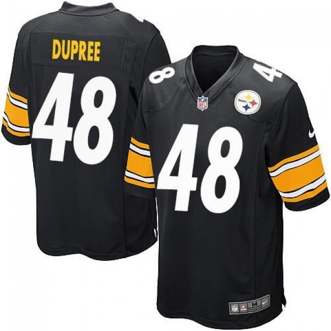 Pittsburgh Steelers #48 Bud Dupree Black Team Color Youth Stitched NFL Elite Jersey