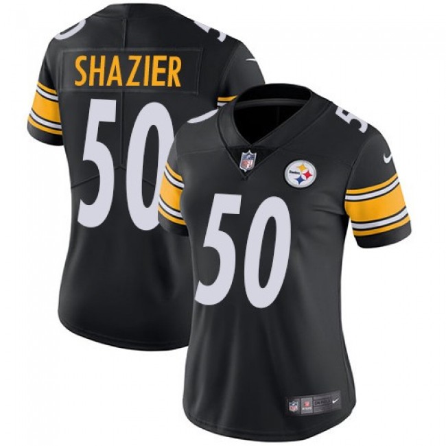 Women's Steelers #50 Ryan Shazier Black Team Color Stitched NFL Vapor Untouchable Limited Jersey