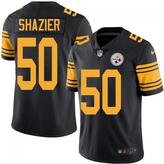 Pittsburgh Steelers #50 Ryan Shazier Black Youth Stitched NFL Limited Rush Jersey