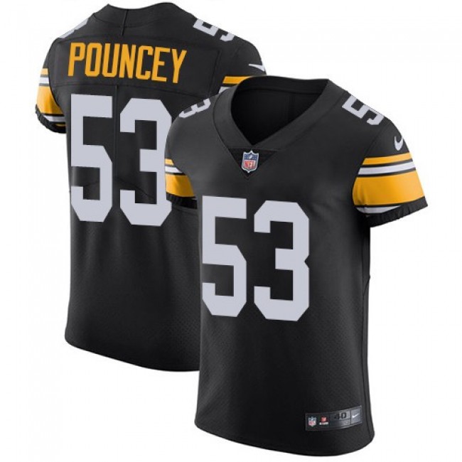Nike Steelers #53 Maurkice Pouncey Black Alternate Men's Stitched NFL Vapor Untouchable Elite Jersey