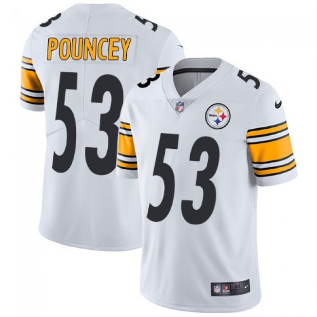 Pittsburgh Steelers #53 Maurkice Pouncey White Youth Stitched NFL Vapor Untouchable Limited Jersey