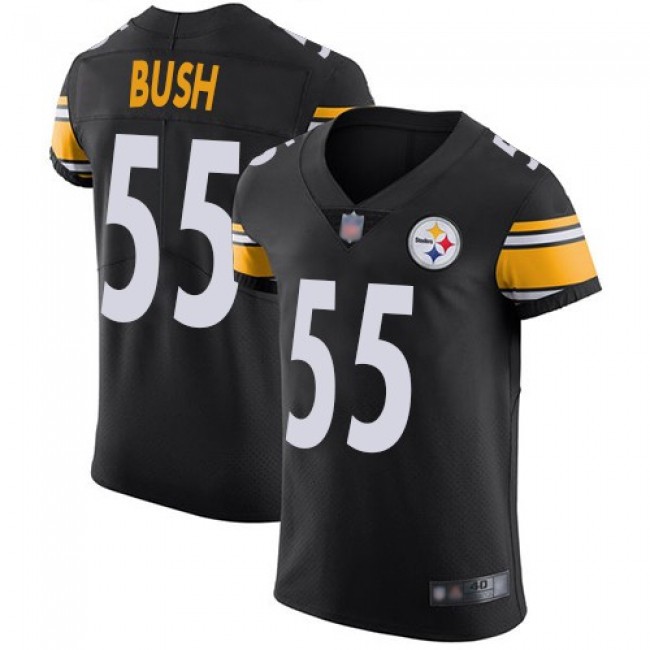 Nike Steelers #55 Devin Bush Black Team Color Men's Stitched NFL Vapor Untouchable Elite Jersey