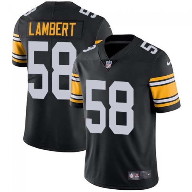 Nike Steelers #58 Jack Lambert Black Alternate Men's Stitched NFL Vapor Untouchable Limited Jersey