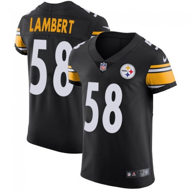 Nike Steelers #58 Jack Lambert Black Team Color Men's Stitched NFL Vapor Untouchable Elite Jersey