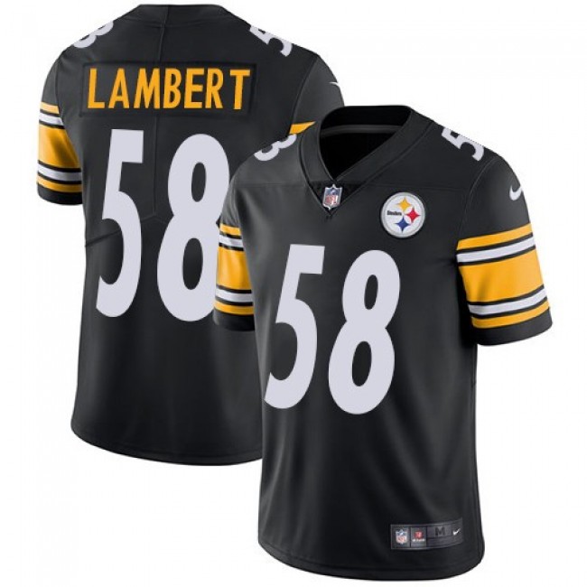 Pittsburgh Steelers #58 Jack Lambert Black Team Color Youth Stitched NFL Vapor Untouchable Limited Jersey