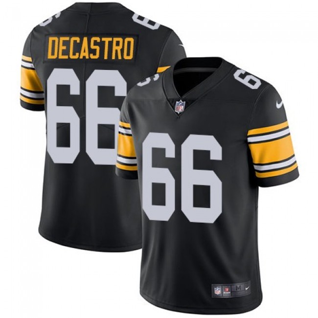 Nike Steelers #66 David DeCastro Black Alternate Men's Stitched NFL Vapor Untouchable Limited Jersey