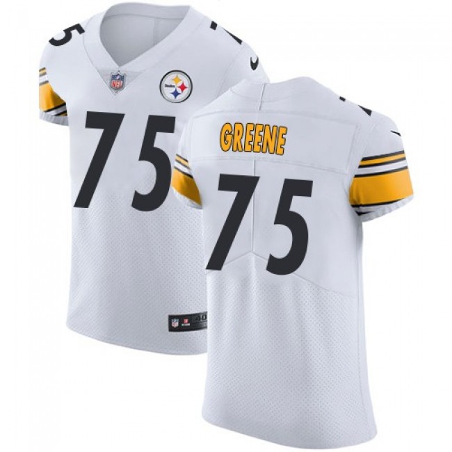 Nike Steelers #75 Joe Greene White Men's Stitched NFL Vapor Untouchable Elite Jersey