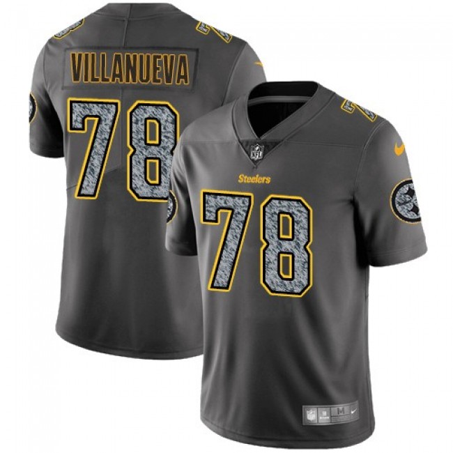 Pittsburgh Steelers #78 Alejandro Villanueva Gray Static Youth Stitched NFL Vapor Untouchable Limited Jersey