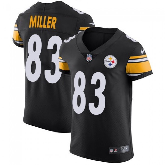 Nike Steelers #83 Heath Miller Black Team Color Men's Stitched NFL Vapor Untouchable Elite Jersey