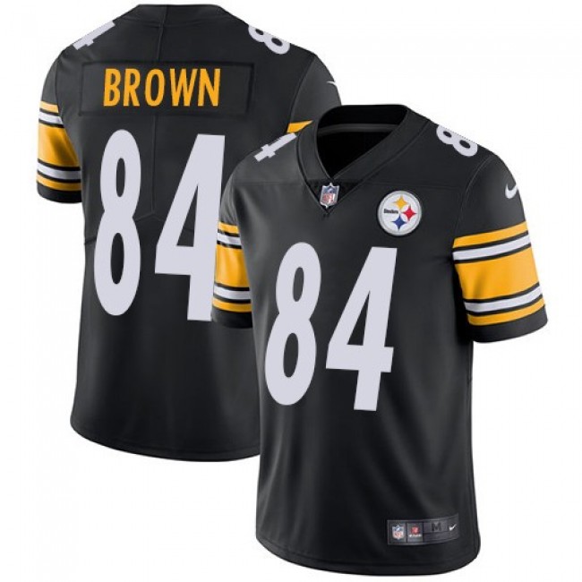 Pittsburgh Steelers #84 Antonio Brown Black Team Color Youth Stitched NFL Vapor Untouchable Limited Jersey
