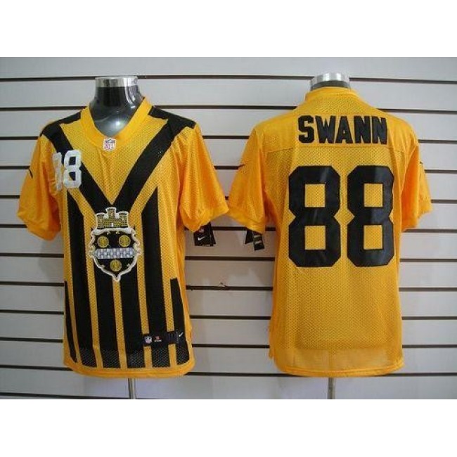 Nike Steelers #88 Lynn Swann Gold 1933s Throwback Men's Embroidered NFL Elite Jersey