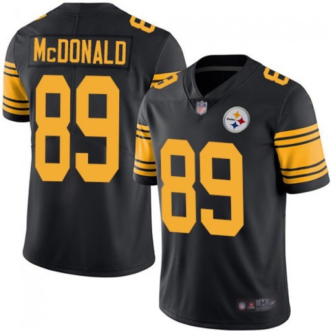 Nike Steelers #89 Vance McDonald Black Men's Stitched NFL Limited Rush Jersey