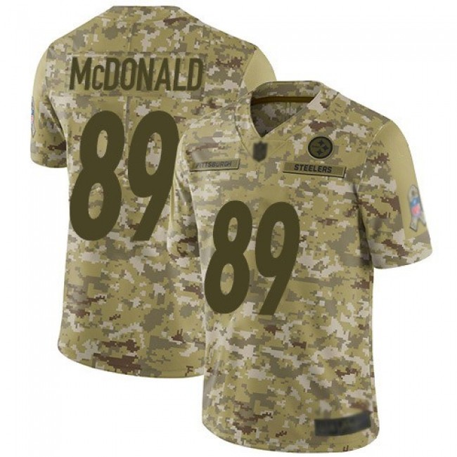 Nike Steelers #89 Vance McDonald Camo Men's Stitched NFL Limited 2018 Salute To Service Jersey