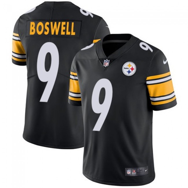 Pittsburgh Steelers #9 Chris Boswell Black Team Color Youth Stitched NFL Vapor Untouchable Limited Jersey