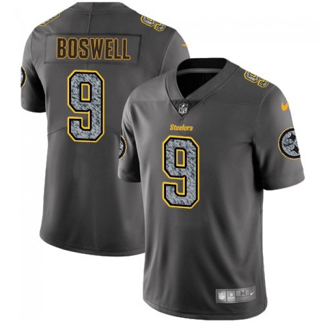 Nike Steelers #9 Chris Boswell Gray Static Men's Stitched NFL Vapor Untouchable Limited Jersey