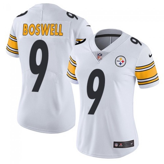 Women's Steelers #9 Chris Boswell White Stitched NFL Vapor Untouchable Limited Jersey