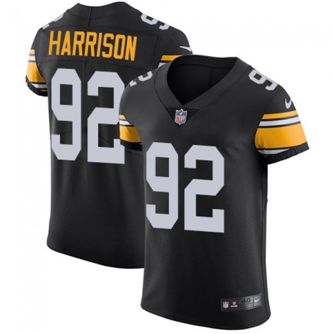 Nike Steelers #92 James Harrison Black Alternate Men's Stitched NFL Vapor Untouchable Elite Jersey
