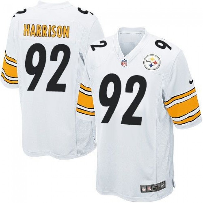 Pittsburgh Steelers #92 James Harrison White Youth Stitched NFL Elite Jersey