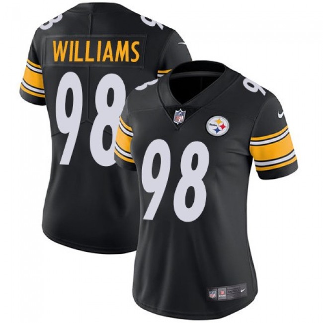 Women's Steelers #98 Vince Williams Black Team Color Stitched NFL Vapor Untouchable Limited Jersey