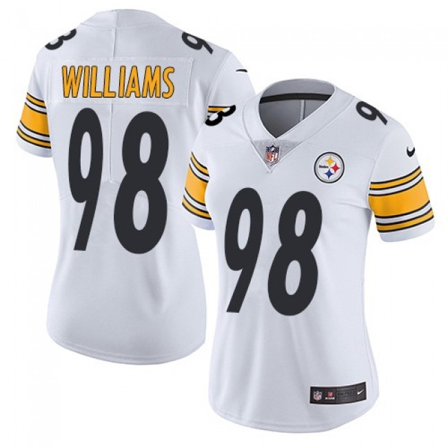 Women's Steelers #98 Vince Williams White Stitched NFL Vapor Untouchable Limited Jersey