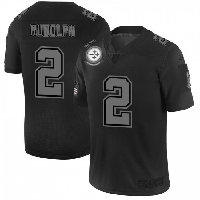 Pittsburgh Steelers #2 Mason Rudolph Men's Nike Black 2019 Salute to Service Limited Stitched NFL Jersey