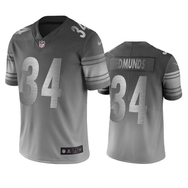 Pittsburgh Steelers #34 Terrell Edmunds Silver Gray Vapor Limited City Edition NFL Jersey