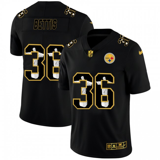 Pittsburgh Steelers #36 Jerome Bettis Nike Carbon Black Vapor Cristo Redentor Limited NFL Jersey