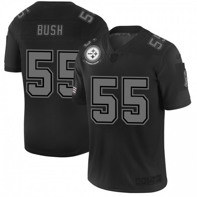 Pittsburgh Steelers #55 Devin Bush Men's Nike Black 2019 Salute to Service Limited Stitched NFL Jersey