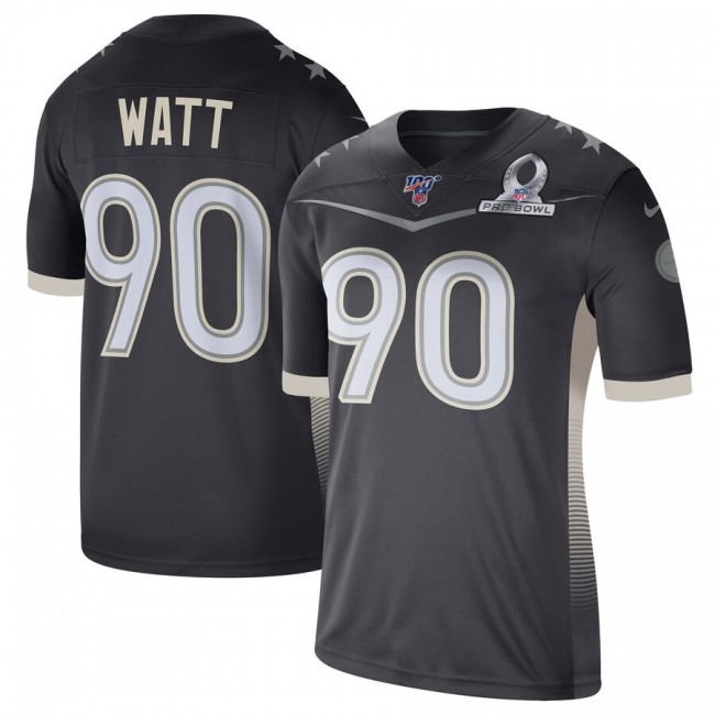 Pittsburgh Steelers #99 T.J. Watt Nike 2020 AFC Pro Bowl Game Jersey Anthracite