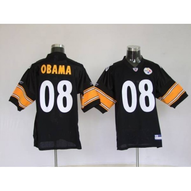 Steelers #8 President Obama Stitched NFL Jersey