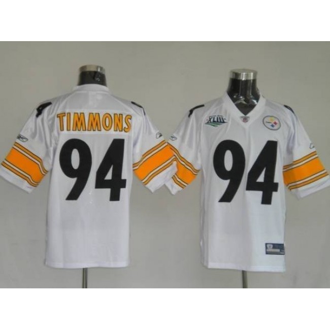 Steelers #94 Lawrence Timmons White Stitched NFL Jersey