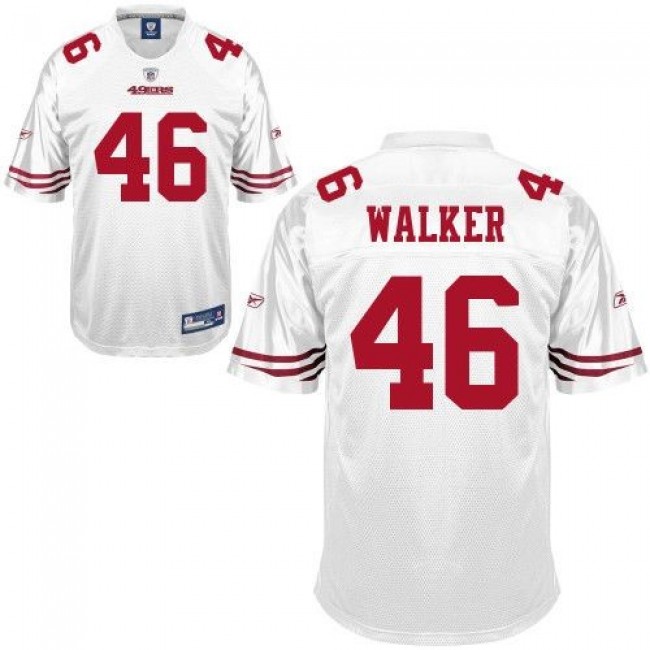 49ers #46 Delanie Walker White Stitched NFL Jersey