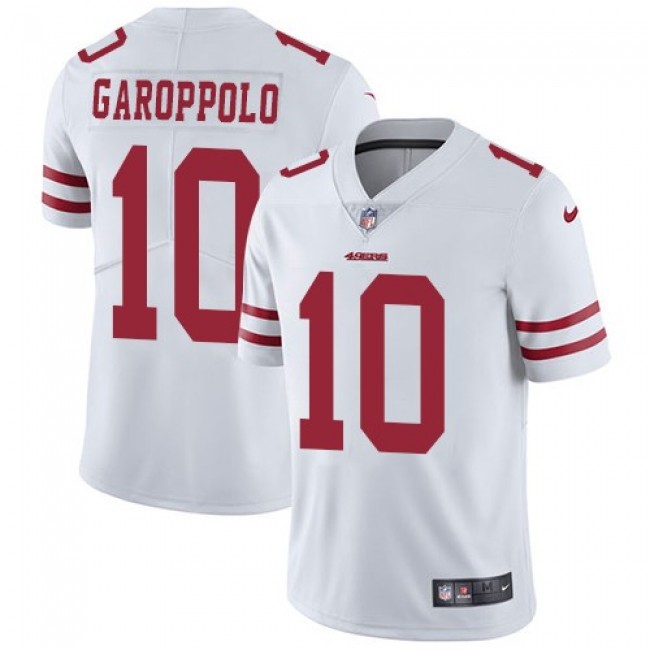 San Francisco 49ers #10 Jimmy Garoppolo White Youth Stitched NFL Vapor Untouchable Limited Jersey