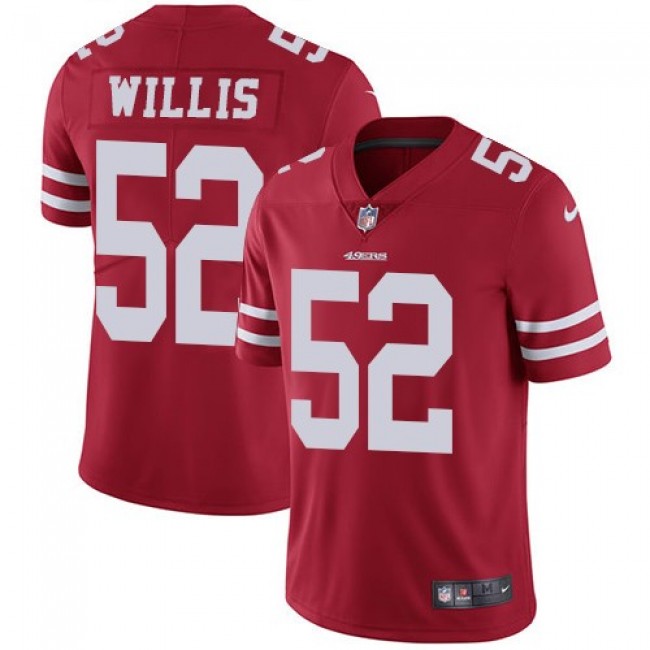 San Francisco 49ers #52 Patrick Willis Red Team Color Youth Stitched NFL Vapor Untouchable Limited Jersey