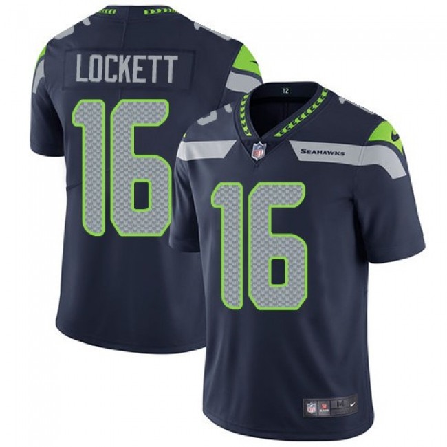 Seattle Seahawks #16 Tyler Lockett Steel Blue Team Color Youth Stitched NFL Vapor Untouchable Limited Jersey