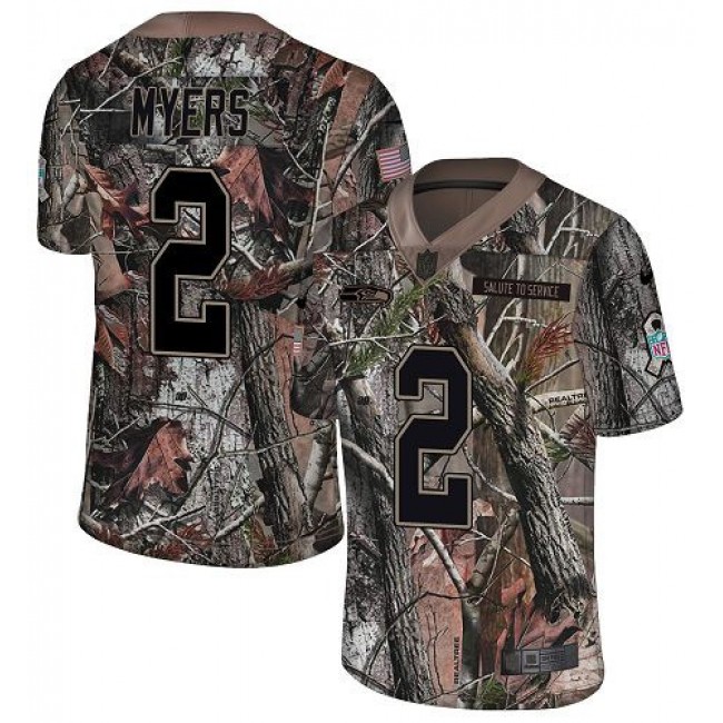 Nike Seahawks #2 Jason Myers Camo Men's Stitched NFL Limited Rush Realtree Jersey