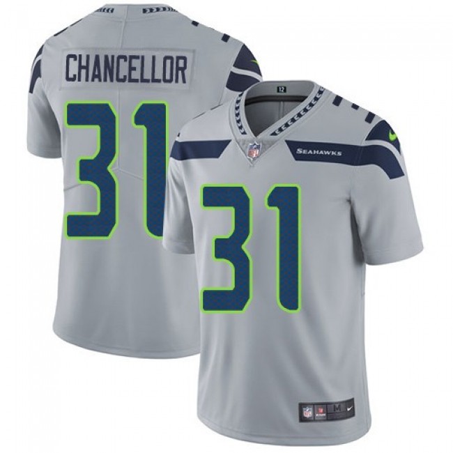 Seattle Seahawks #31 Kam Chancellor Grey Alternate Youth Stitched NFL Vapor Untouchable Limited Jersey
