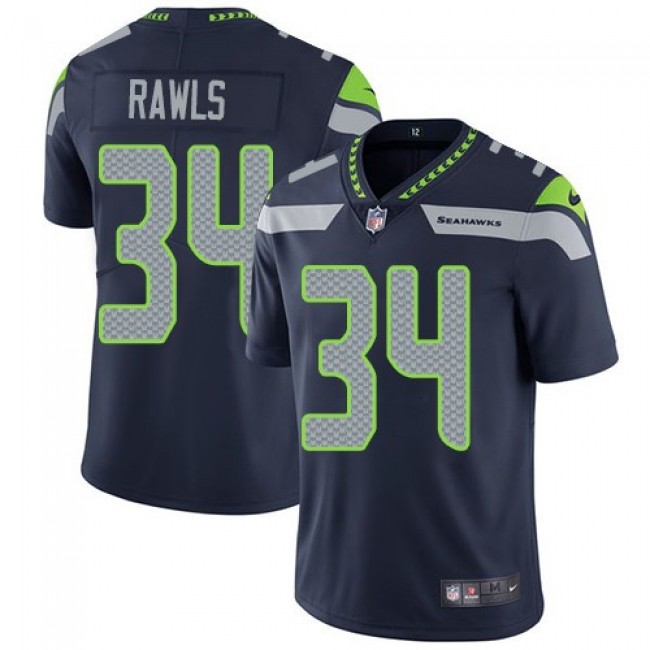 Seattle Seahawks #34 Thomas Rawls Steel Blue Team Color Youth Stitched NFL Vapor Untouchable Limited Jersey