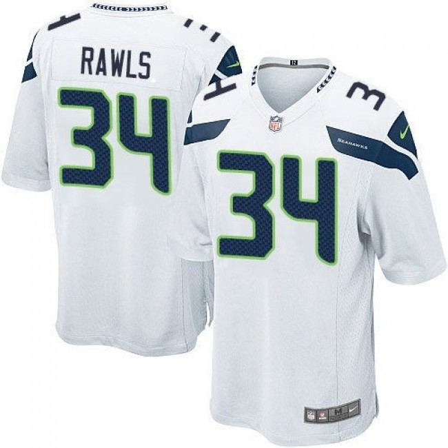 Seattle Seahawks #34 Thomas Rawls White Youth Stitched NFL Elite Jersey