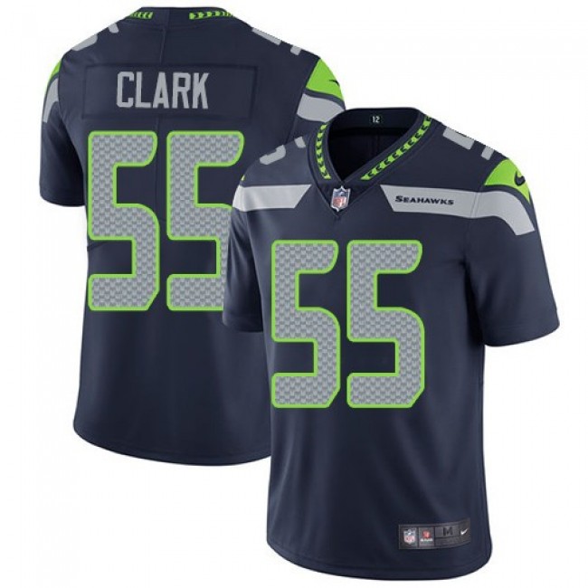 Seattle Seahawks #55 Frank Clark Steel Blue Team Color Youth Stitched NFL Vapor Untouchable Limited Jersey