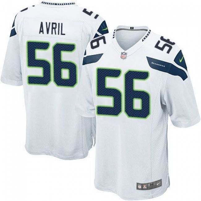 Seattle Seahawks #56 Cliff Avril White Youth Stitched NFL Elite Jersey