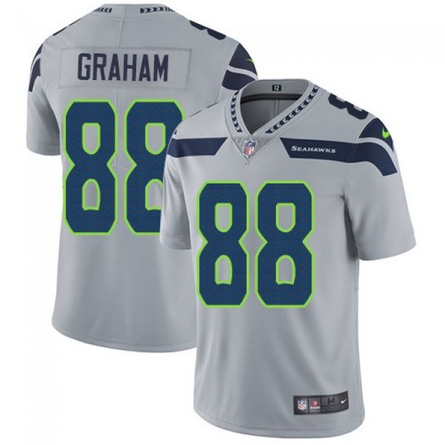 Seattle Seahawks #88 Jimmy Graham Grey Alternate Youth Stitched NFL Vapor Untouchable Limited Jersey