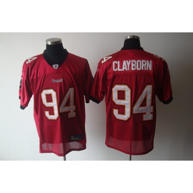 Buccaneers #94 Adrian Clayborn Red Stitched NFL Jersey